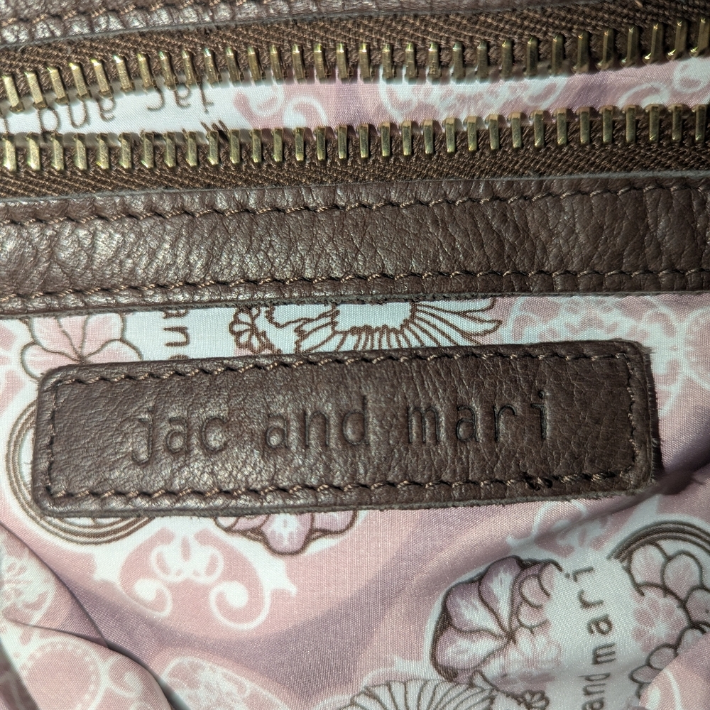 Chic Brown Leather Backpack With Drawstring Closu… - image 7